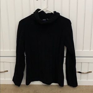Black mock turtle neck